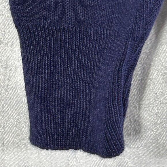 Vintage Sweater Small 20 Navy Blue Orlon Acrylic Union Made In USA Robert Bruce - Picture 2 of 11